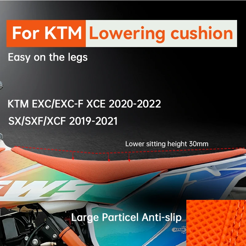 

Motocross Bench Seat 30mm Lower Than Original For KTM EXC EXCF SX SXF XC XCF XCW XCFW 125-500 2020 20212022 Enduro Motorcycle