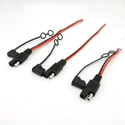 Cable de batería Solar con enchufe hembra, Cable de extensión automotriz, desconexión rápida, 2 pines, 18AWG, 10A, 14AWG, 20A, SAE, J17