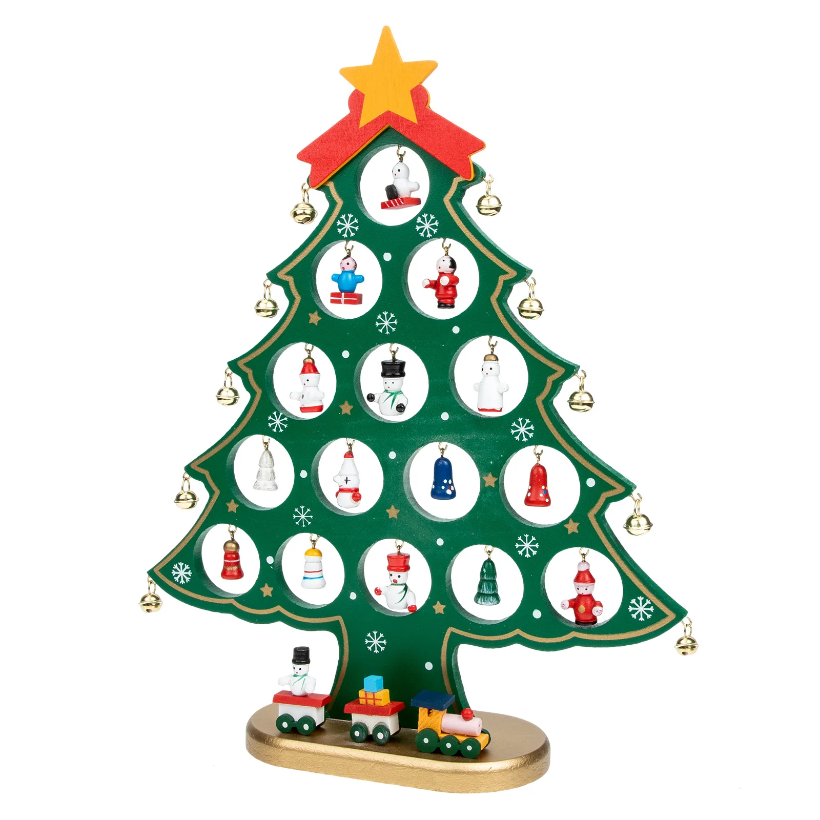 

Mini Christmas Tree Small Trees Ornament Xmas Wood Crafts Party Desktop Wooden Supplies