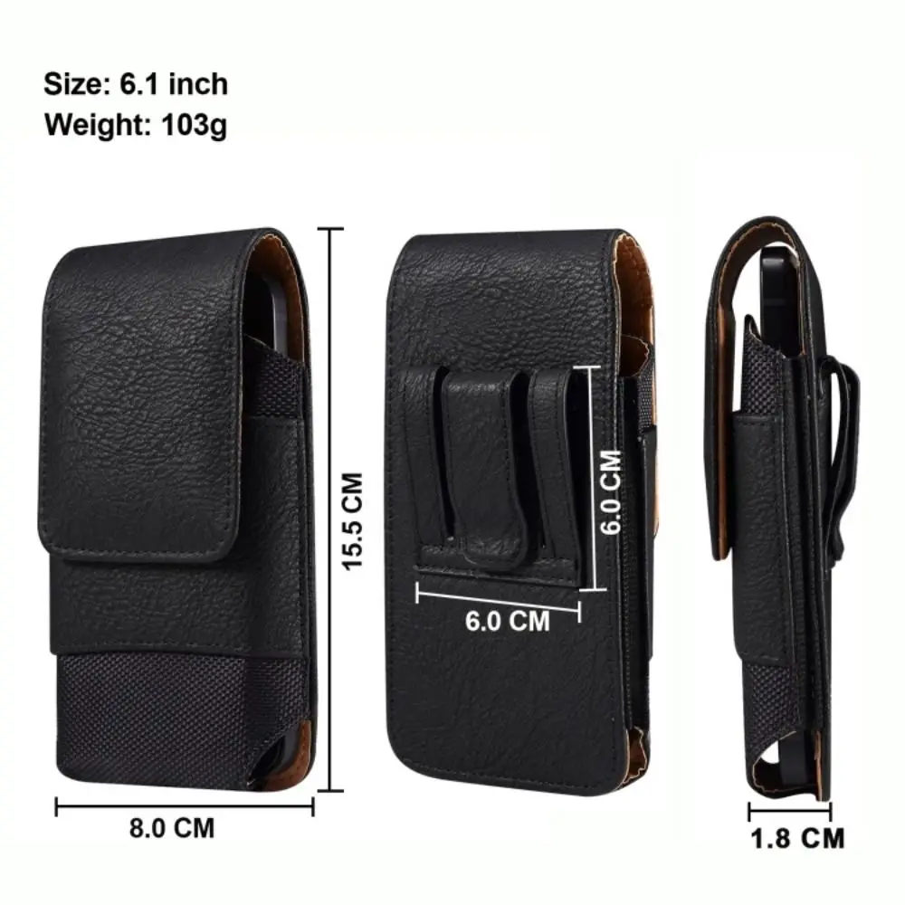 Universal Waterproof Leather Phone Case Mobile Phone Bag Mobile Phone Pocket Orbit Flex Phone Waist Bag Hanging Waist Bag