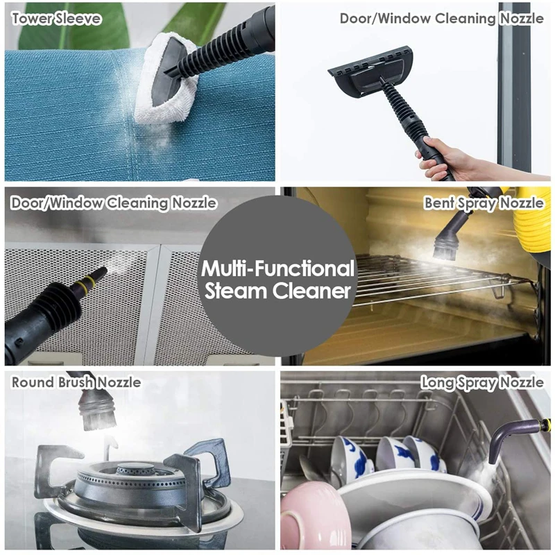 High Pressure Mobile Cleaning Machine Handheld Steam Cleaner Sterilization Disinfector Home Office Room Car Cleaning  Appliances