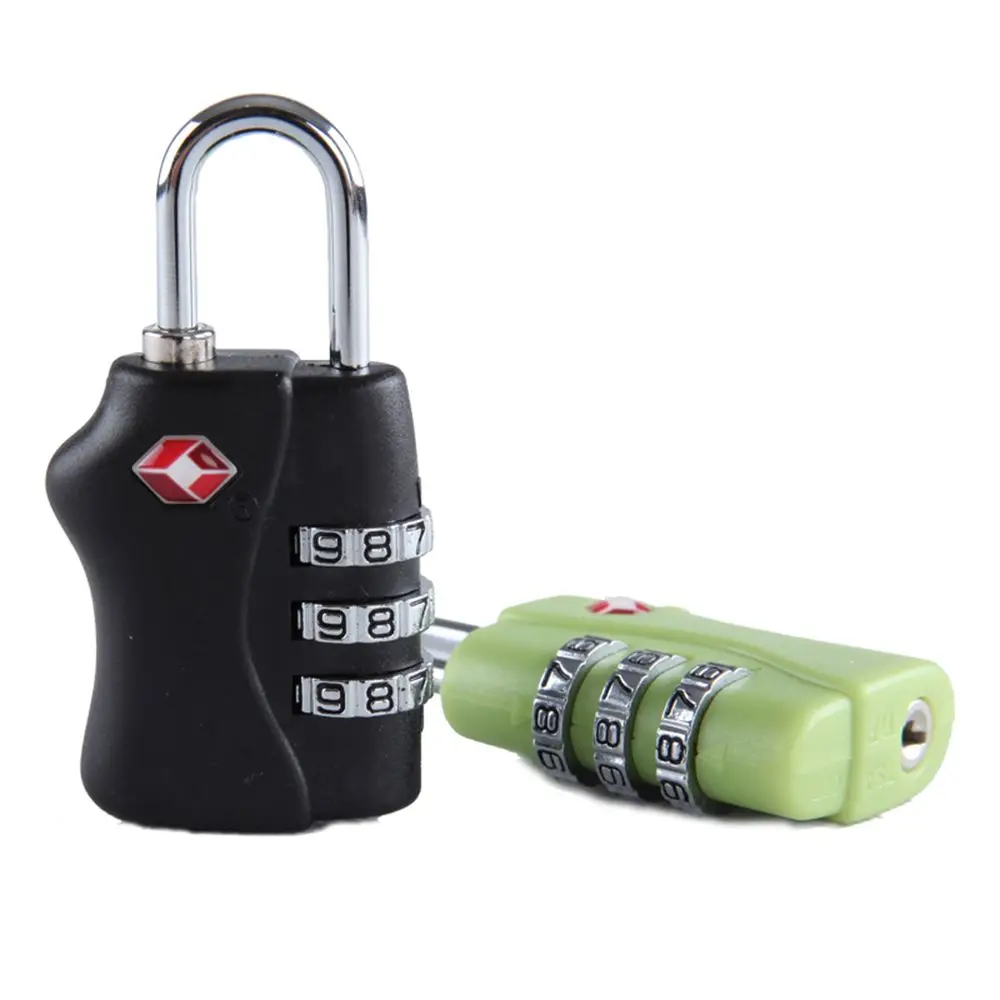 Anti-Theft Security Lock com 3 Digit Combination, Security Code, TSA Customs, Safe
