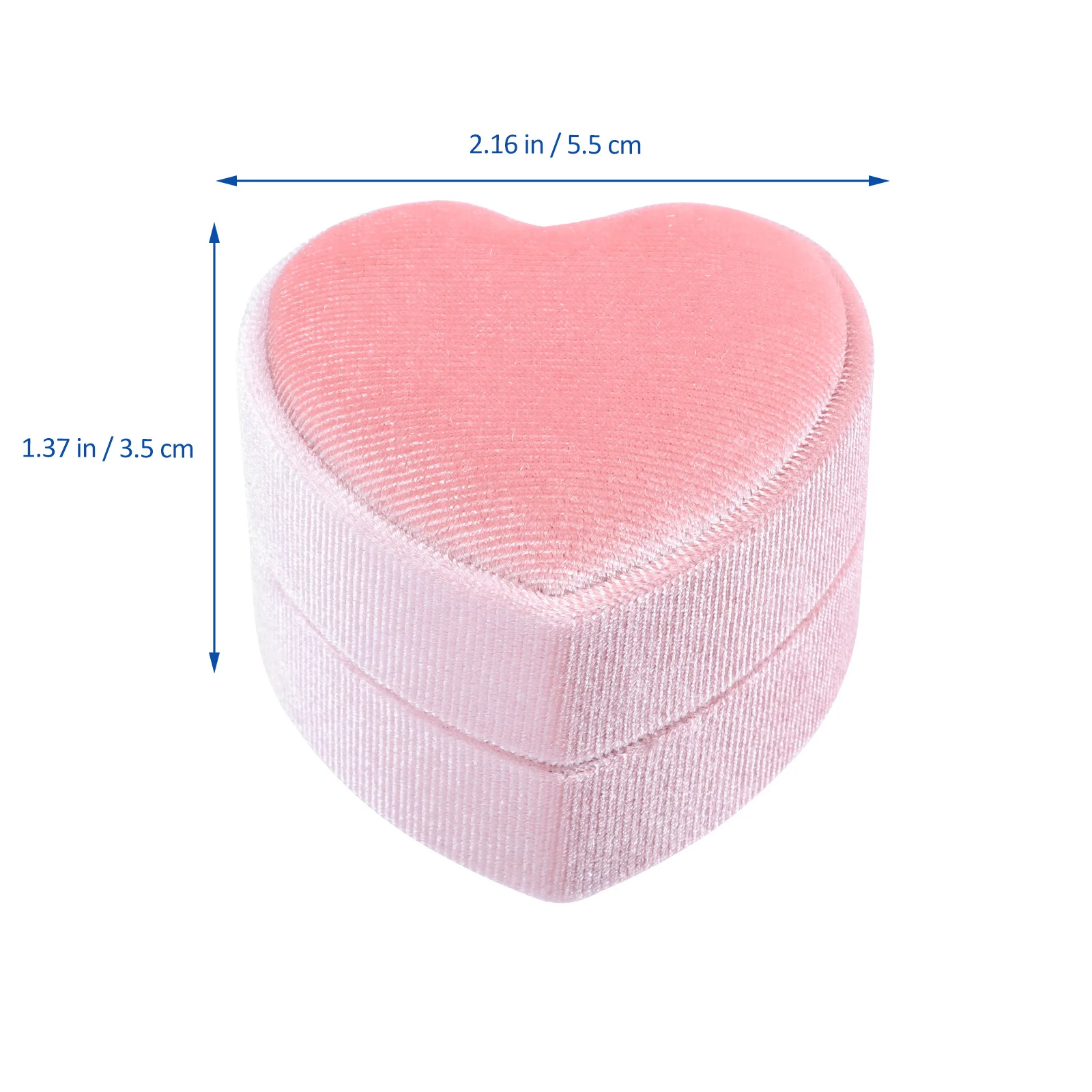 

Stylish Heart Shaped Ring Box Jewelry Container Elegant Gift for Spouse Mother Friends Various Events Ring Box