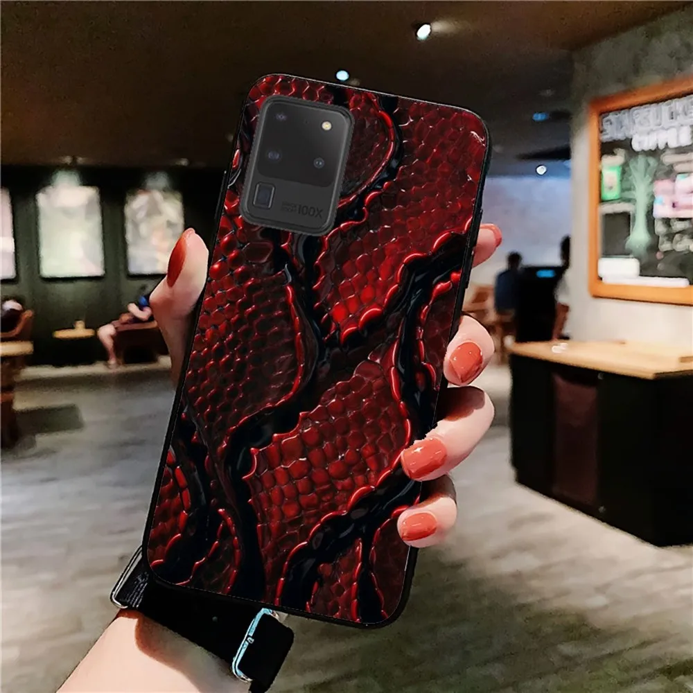 Snake Skin Phone Case For Samsung S 9 10 20 21 22 23 30 23 24 plus lite Ultra FE S10lite Fundas