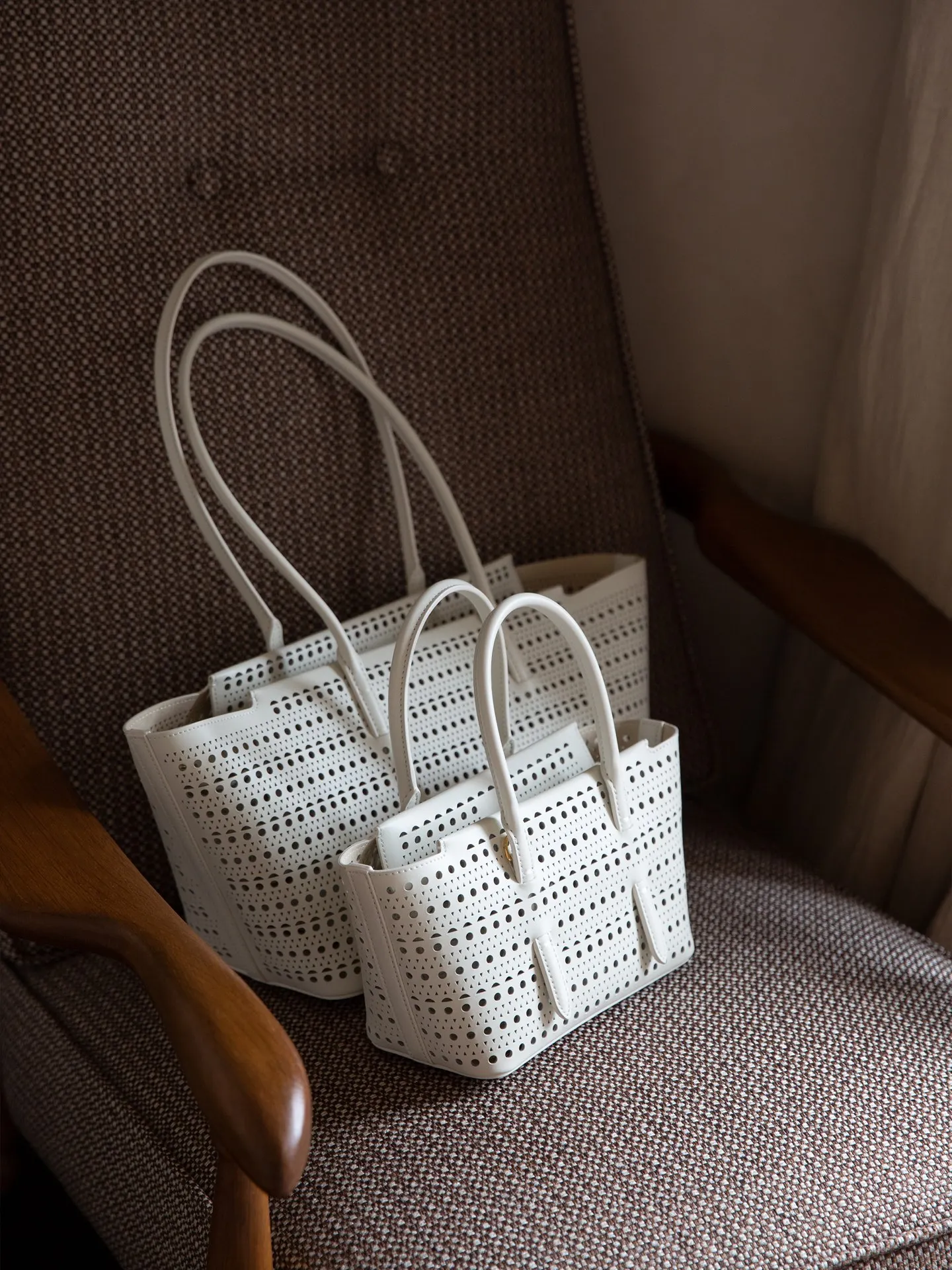 

Luxurious Lightweight Shoulder Bag for Women Large Capacity Commuter Bag Fashionable Versatile Underarm Bag Leather Interior