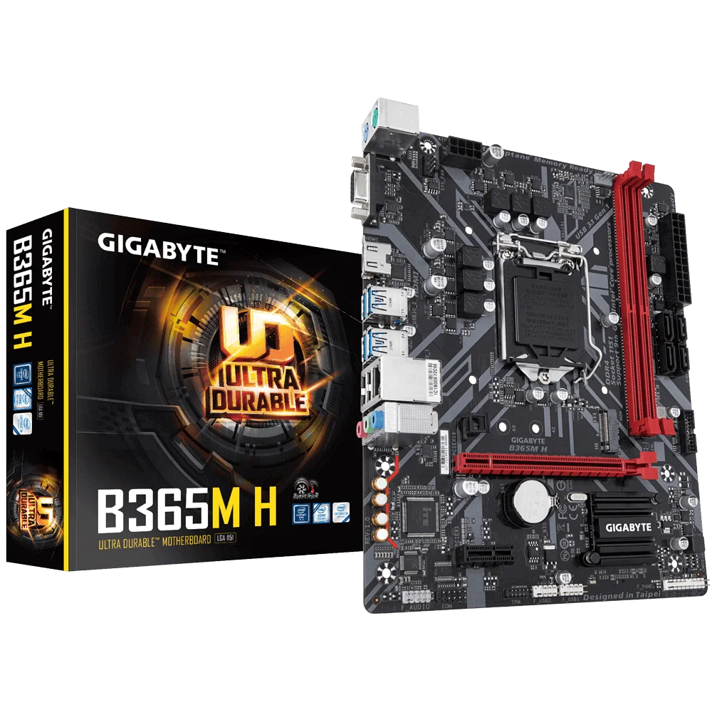 New Gigabyte TUF B365M-H  LGA1151 DDR4HDMI M.2 mATX Motherboard