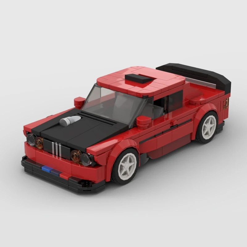 City Sports Car Model MOC Building Bricks Speed Hypercar E30 Modular Technology Gifts Holiday Toys Suit Assemble Display