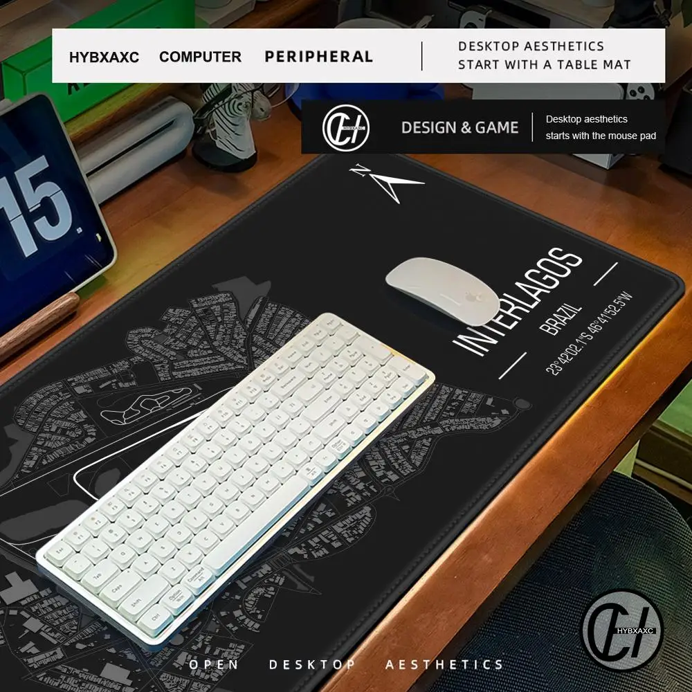 Monaco Formula 1 Racing Circuit Mouse Pad Gaming Mousepad Pc Accessories Keyboard Mat Desk Protector Mats Anime Mouse Pads