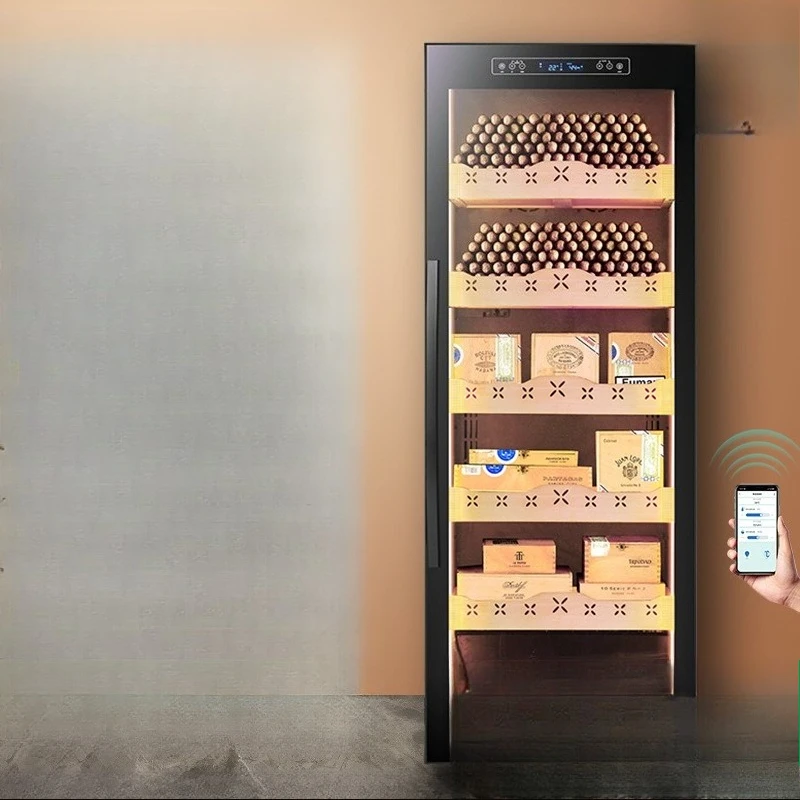 

YC-270 Cigar Cabinet Constant Temperature and Humidity True Compressor Insulation and Moisturizing Cabinet Cedar Wood Home