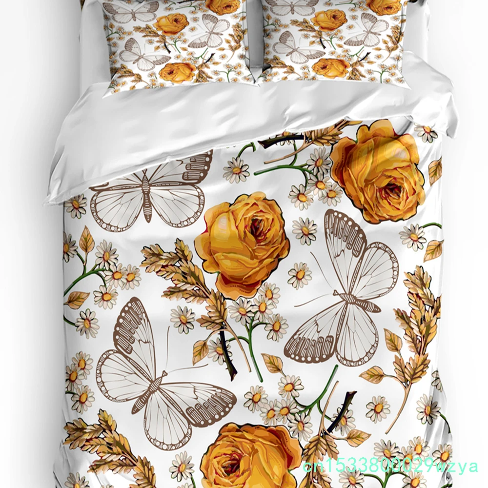 3pcs Bedding Set Orange Multigrid Morocco Home Textile Duvet Cover Pillow Case Boy Kid Teen Girl Bedding Covers Set