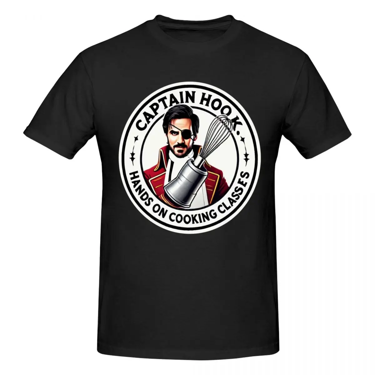 Men Captain Hook Killian Jones Once Upon A Time T Shirt Vintage O-neck Cotton T-shirt