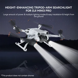 For DJI Mini 3 Pro Drone Night Flight Searchlight Signal Indicator Lamp Fill Light Heighten Landing Gear Support Leg Accessories