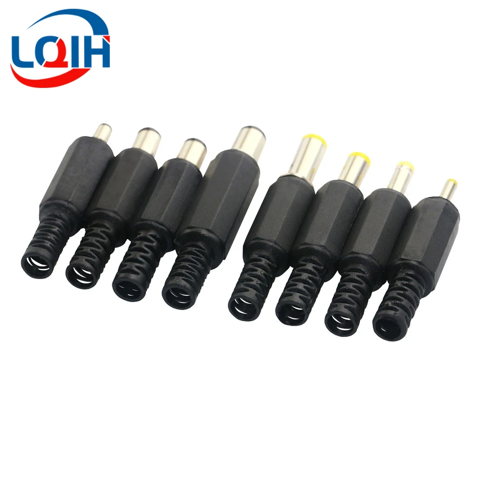 10PCS DC Power Plug 2.5*0.7mm 3.5*1.1/1.3mm 4.0/4.8*1.7mm  5.5*2.1mm 5.5* 2.5mm 6.3*3.0mm Adapter Connector Plug 2.5X0.7MM