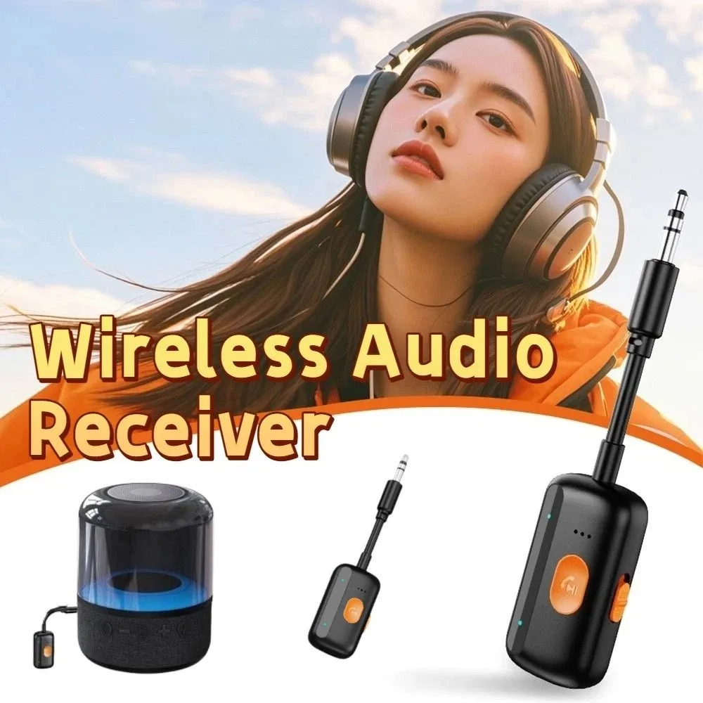 

2 in 1 Wireless Bluetooth 5.4 Receiver 3.5mm AUX Wireless Audio Bluetooth Wireless Adapter Portable Microphone Support