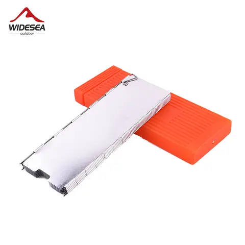 Portable camping stove with wind shield, 9/10 plates, foldable outdoor BBQ widesea