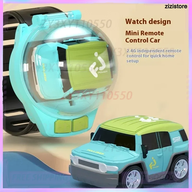 

Electric Mini C17 Watch Remote Control Car 2.4g Rc Alloy Racing Vehicle With Led Parent-Child Interactive Children'S Toy