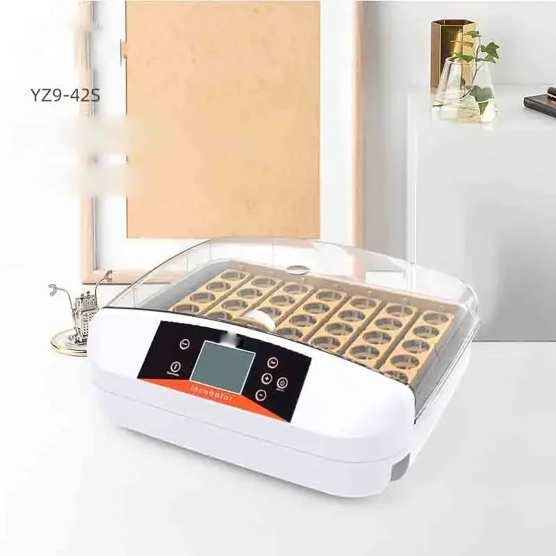 Fully automatic small household intelligent temperature-controlled incubator for chicken, duck, quail, parrot and bird eggs