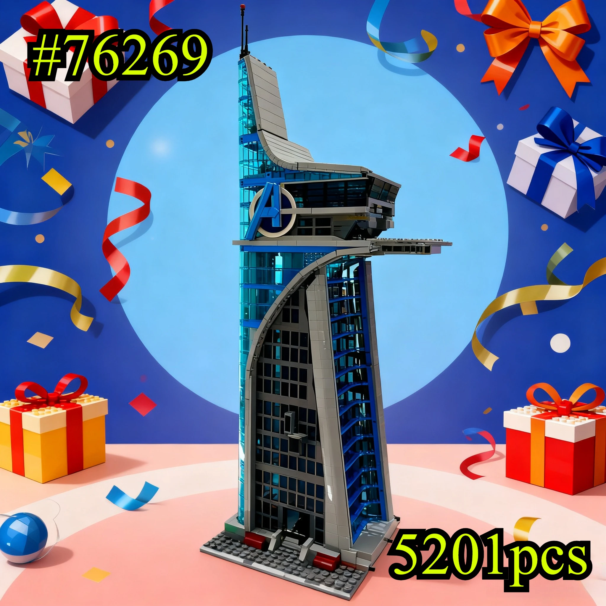 مجموعات مكعبات بناء The Building in The Movie 76269 متوافقة مع جزيئات Lego مناسبة لهدايا عيد الميلاد 5201 قطعة #1