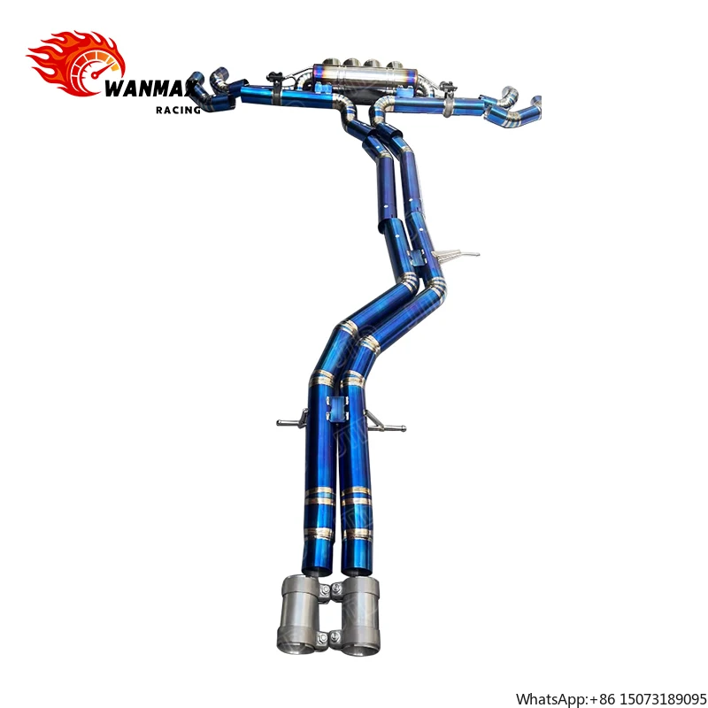 High Flow Performance Titanium Valved Sport Exhaust for  SQ7 4.0 TFSI V8 2020-2023