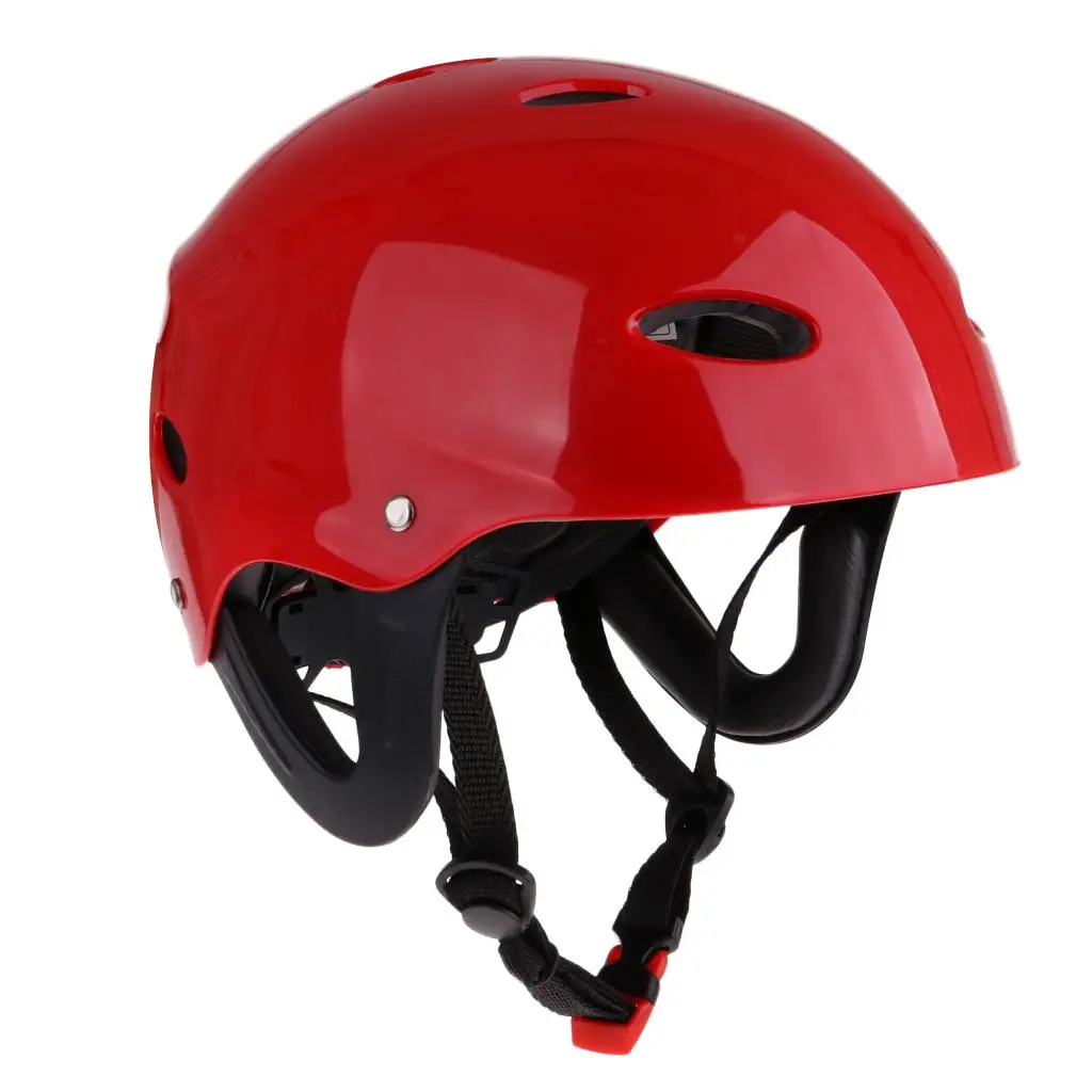 Water Rescue Helmet Breathable Hard Cap Ratchet Wheel Fit for Sailing Boat Safety Kayak Canoe