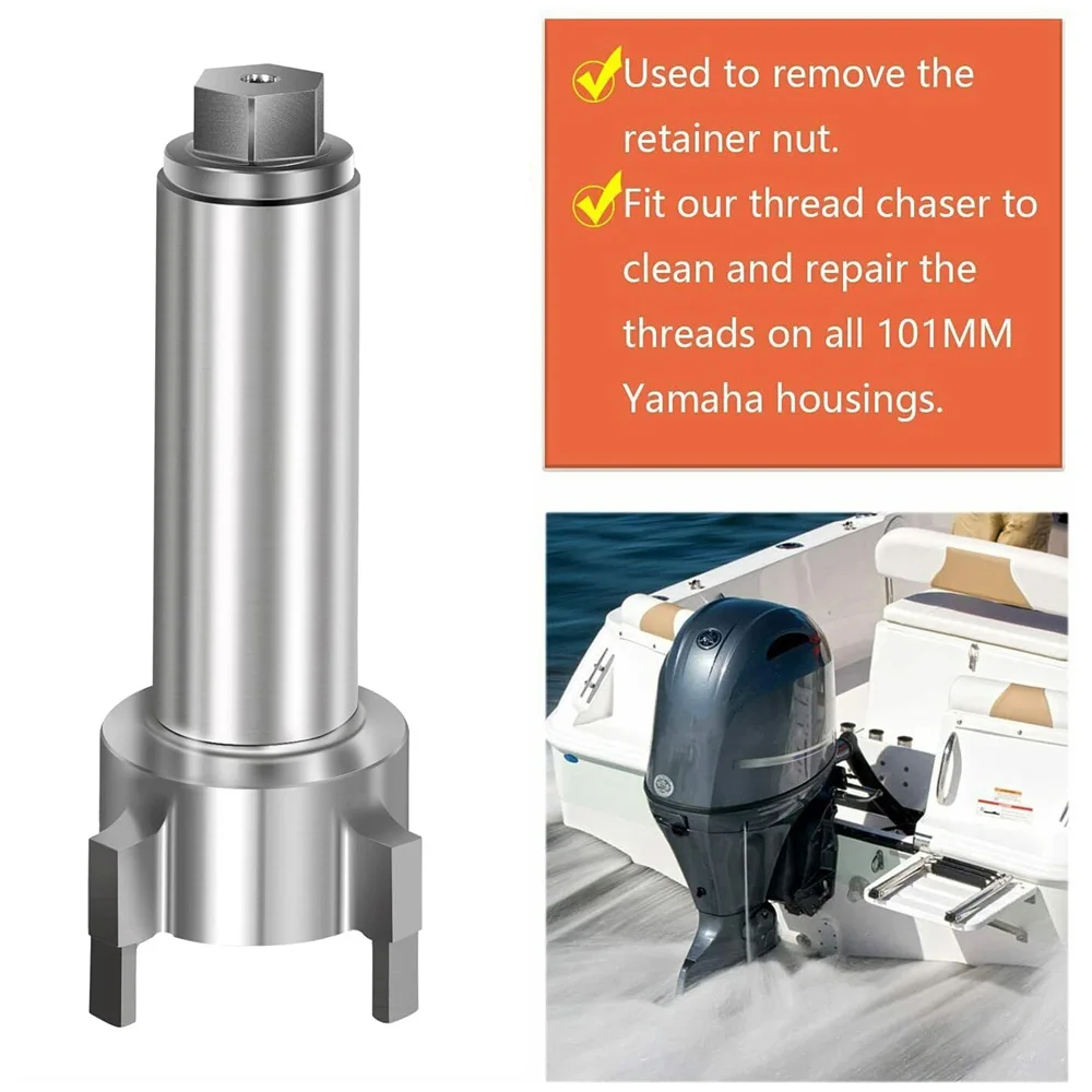 

For Yamaha Outboard 101mm 60-130HP Gearcase Carrier Nut Removal & install Tool 983-115