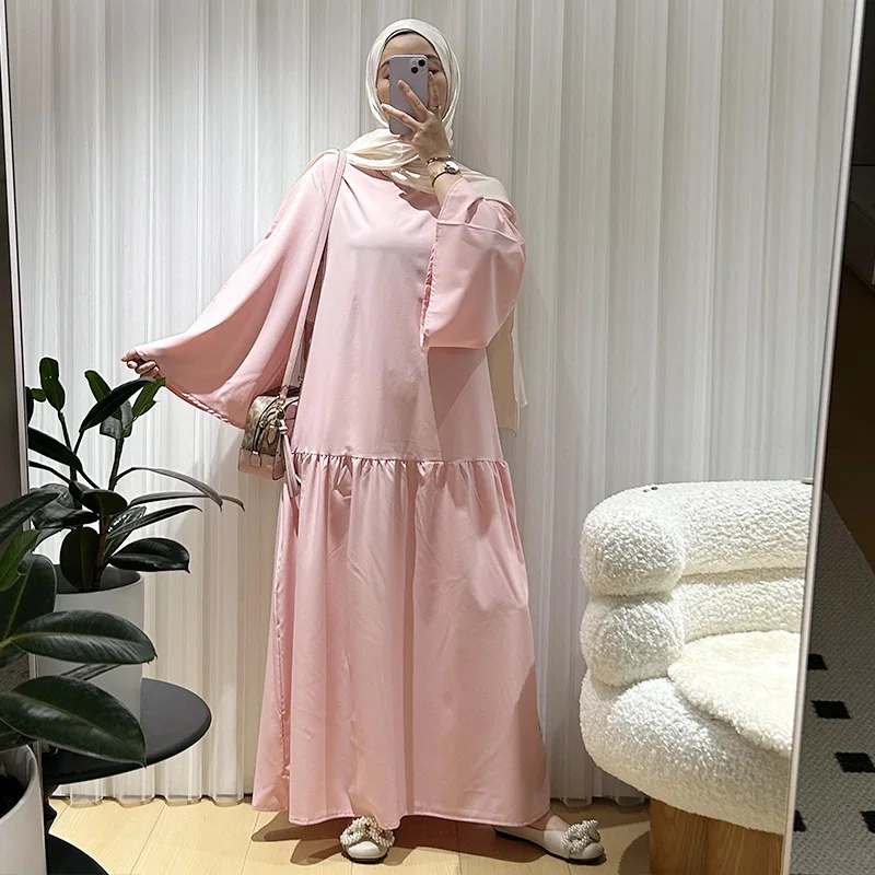 Abaya musulman pour femmes robes Jalabiya ceintures à lacets robes arabe longue Robe Islam Ramadan Eid marocain dubaï Abayas caftan