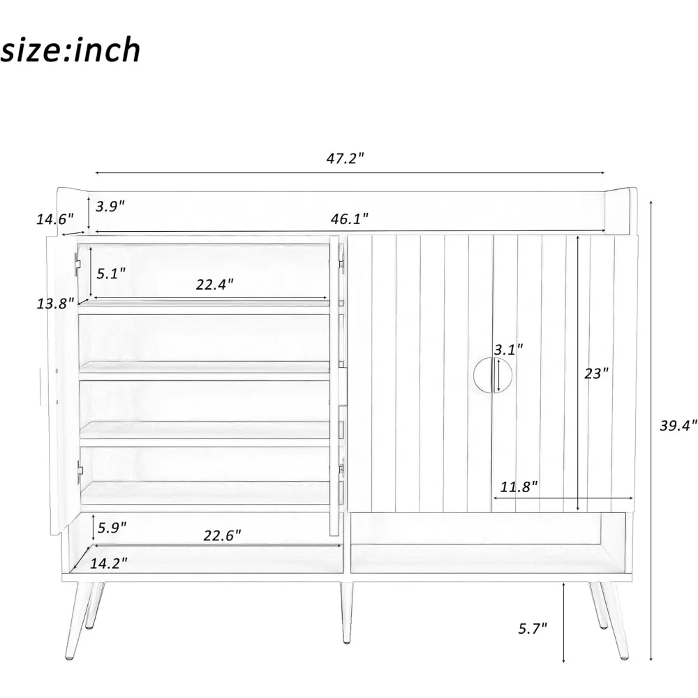 Shoe Cabinet with Doors,Wooden Shoe Cabinet,Shoe Cabinet for Entryway, 11-Tier Shoe Storage Cabinet with Adjustable Shelves