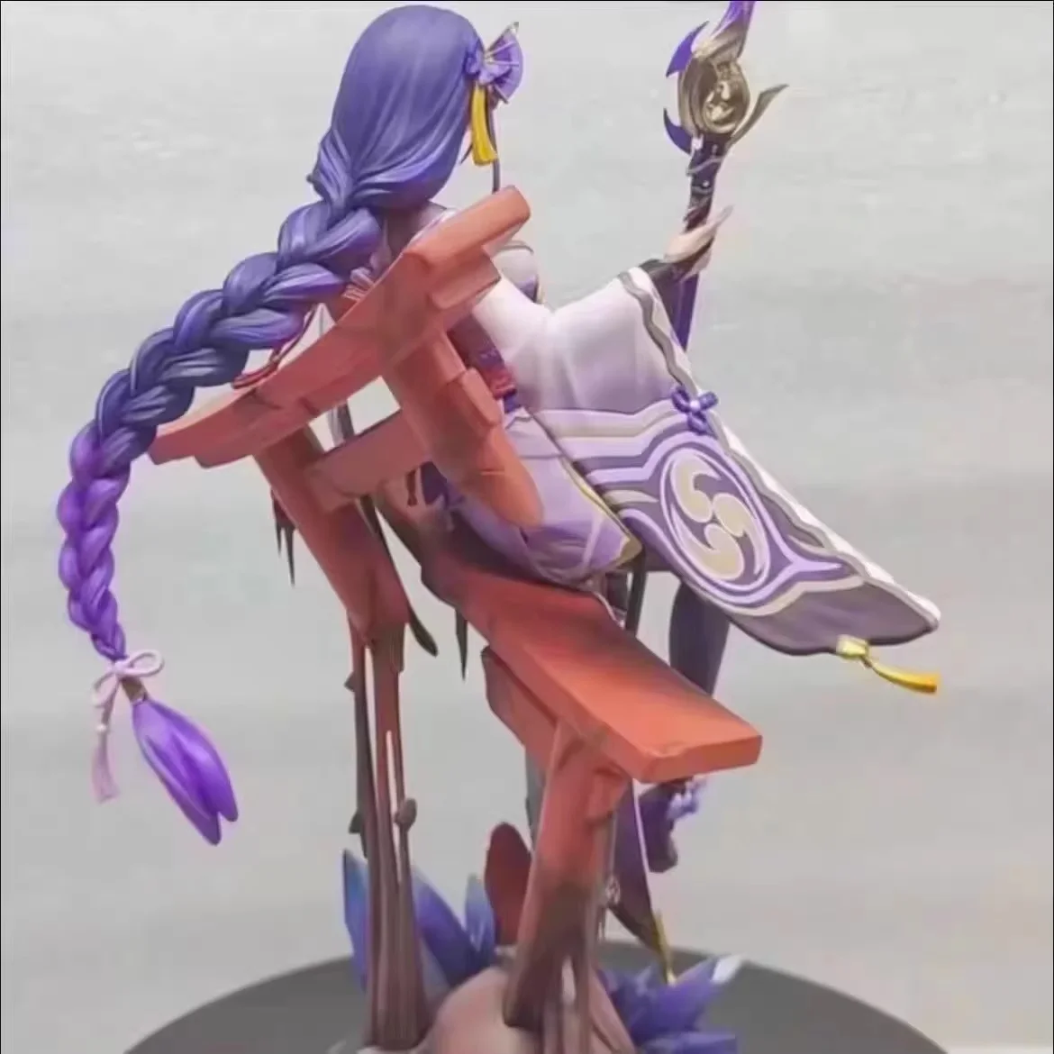 Raiden Shogun Yi Xin Jing Tu Garage Kit Anime Game Model Ornament Collectible Action Figure for Birthday Gifts