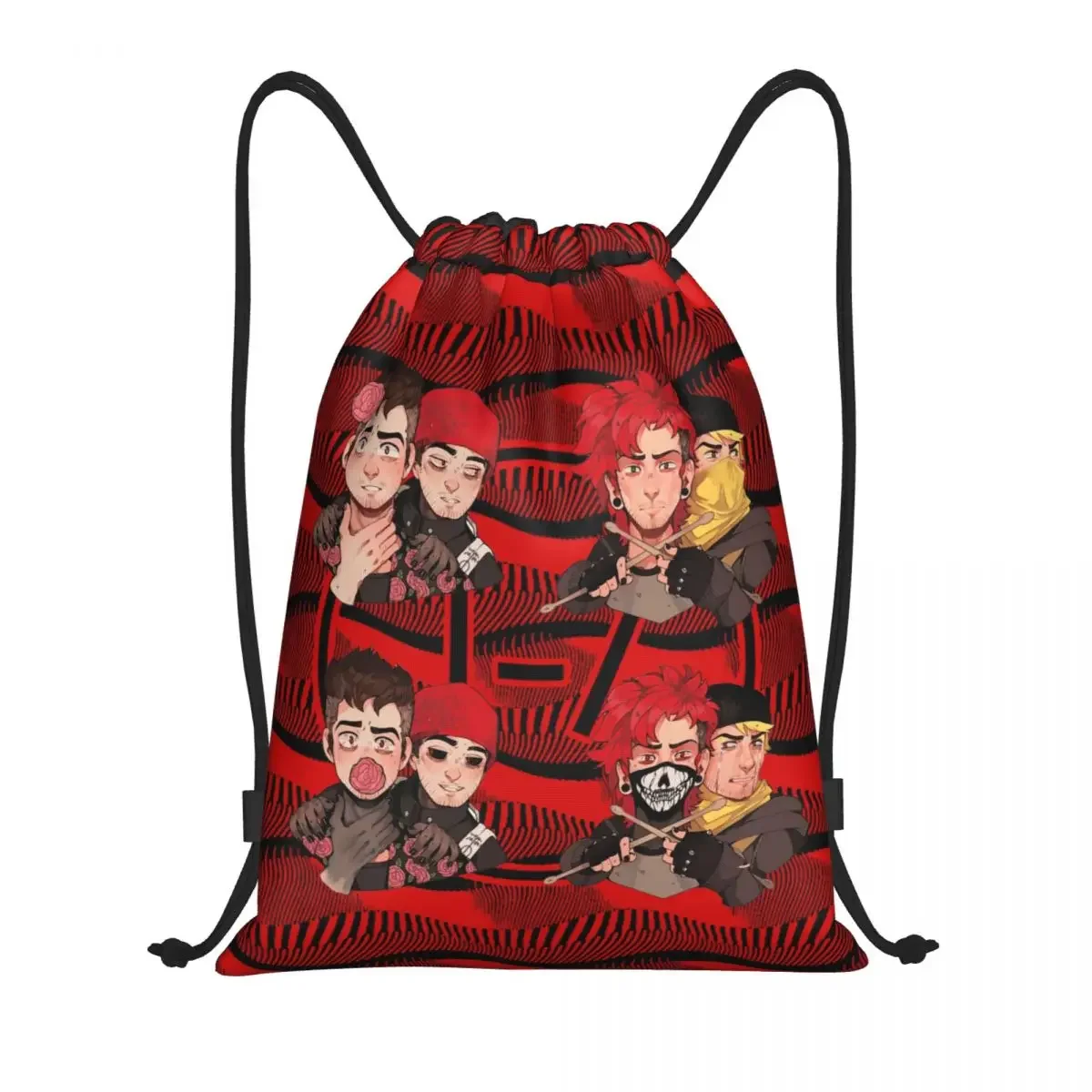 Custom T-Twentys One P-Pilots Drawstring Backpack Women Men Gym Sport Sackpack Foldable Training Bag Sack