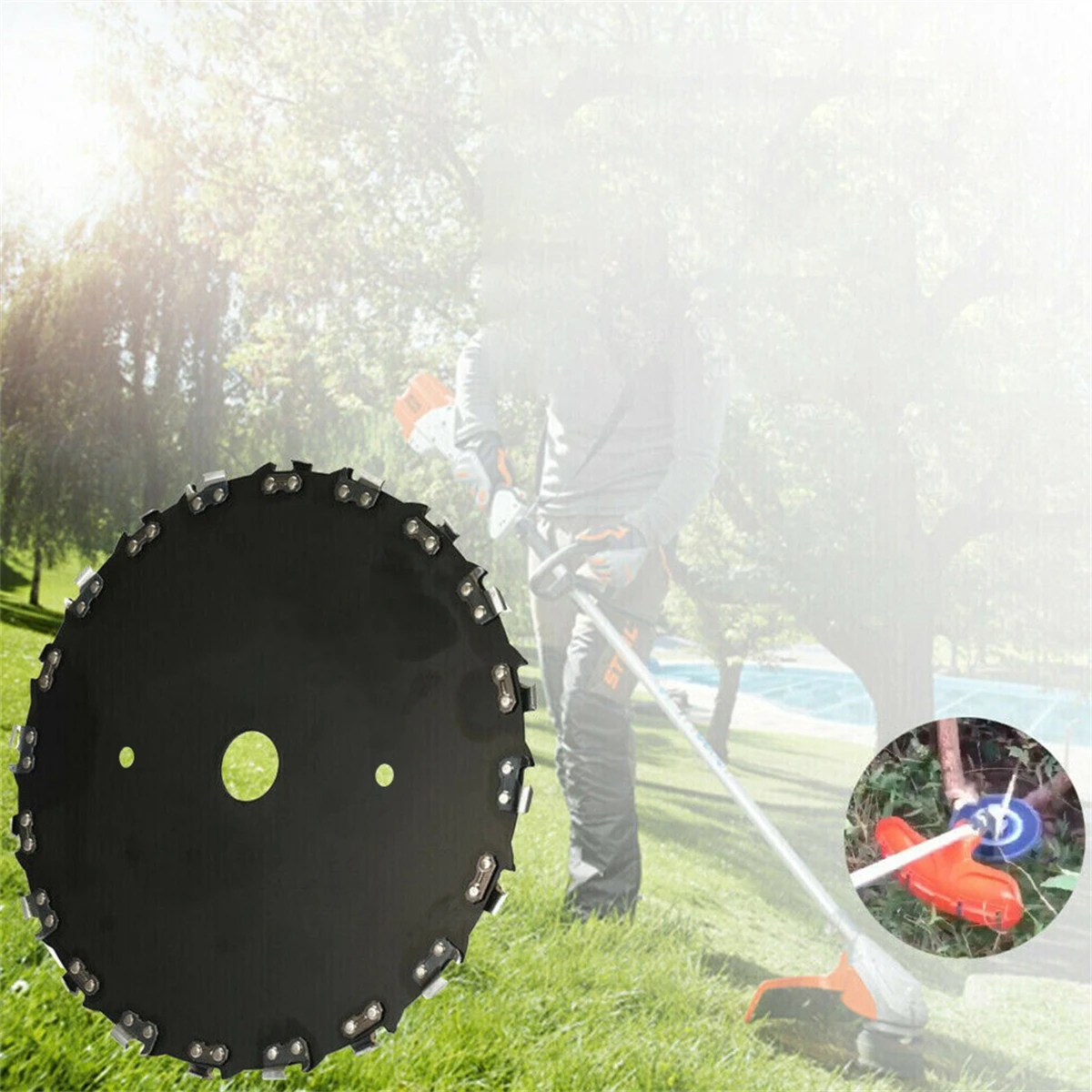 Dia23cm 14/20 Teeth Mower Blade 10000 RPM High-Power Mower Head Garden Lawn Orchard Grass Tree Alloy Steel Sawing Blade 1/2Pcs