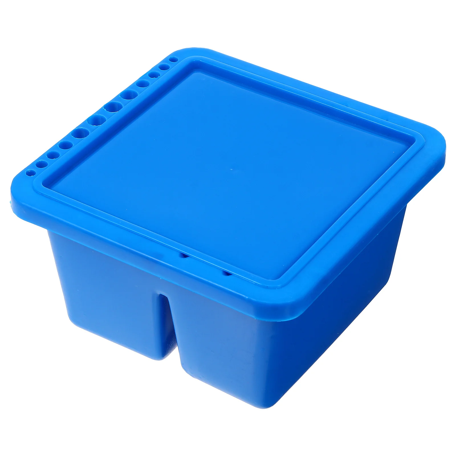 Очиститель кистей для акриловой акварельной живописи, инструмент художника, квадратная ручка, шайба, крышка, пластиковый держатель для кистей, ванна, домашняя студия