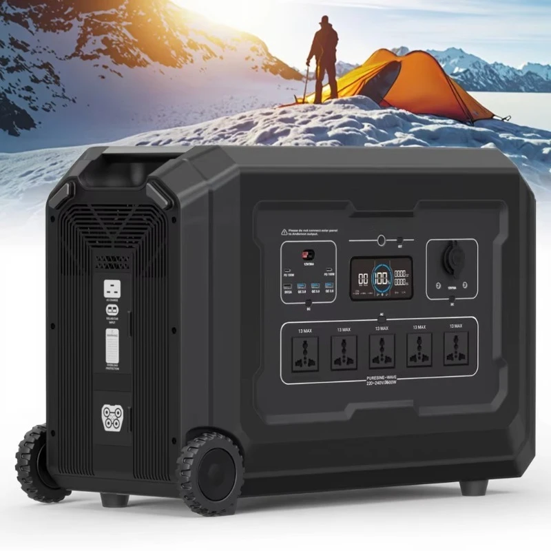 Excellent Quality 3600W 3072Wh Mobile Portable Station Expandable Pure Sine Wave Solar