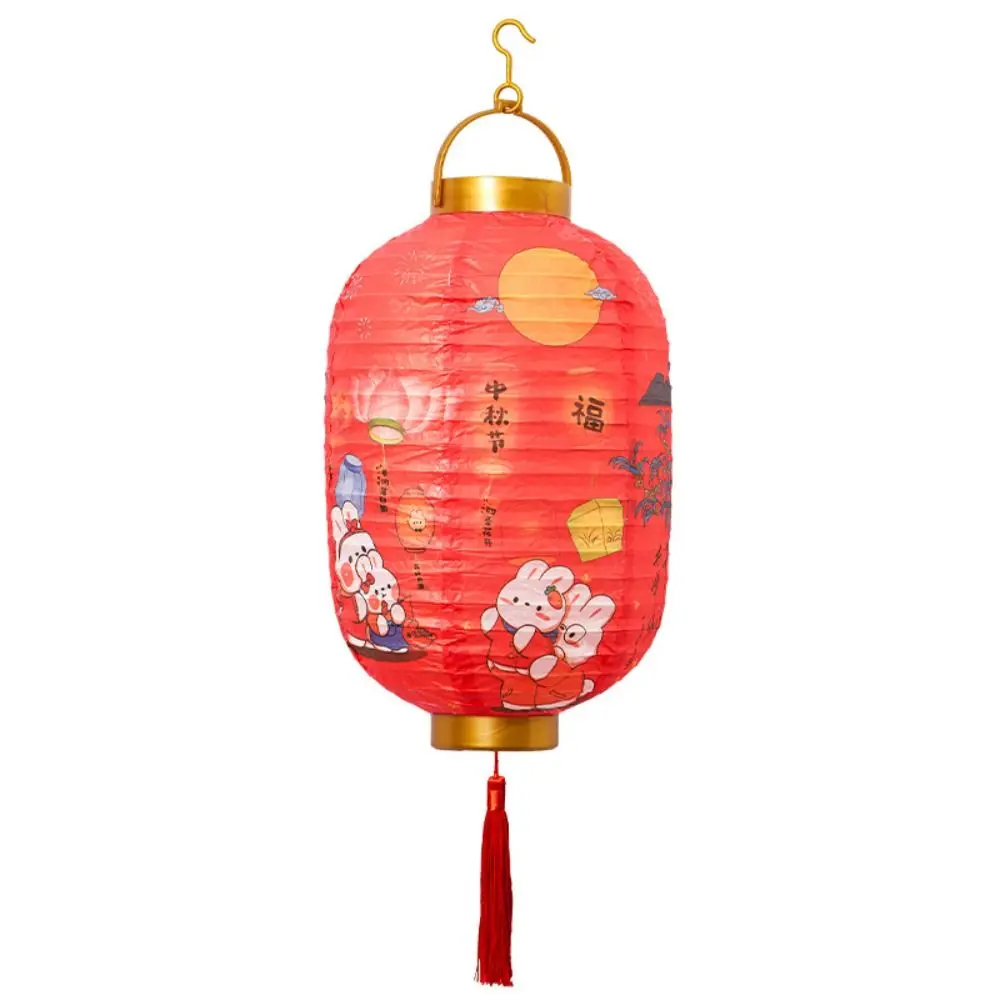 Chinese Style Chinese Style Lantern Cute Rabbit Hanging Festival Antique Lantern Traditional Festival Portable
