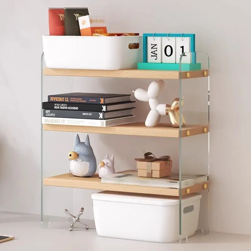 Acrylic Storage Rack Multi-layer Organizing Rack Cup Holder Desktop Cosmetics Display Storage Shelf Desk Organizer Desktop Decor