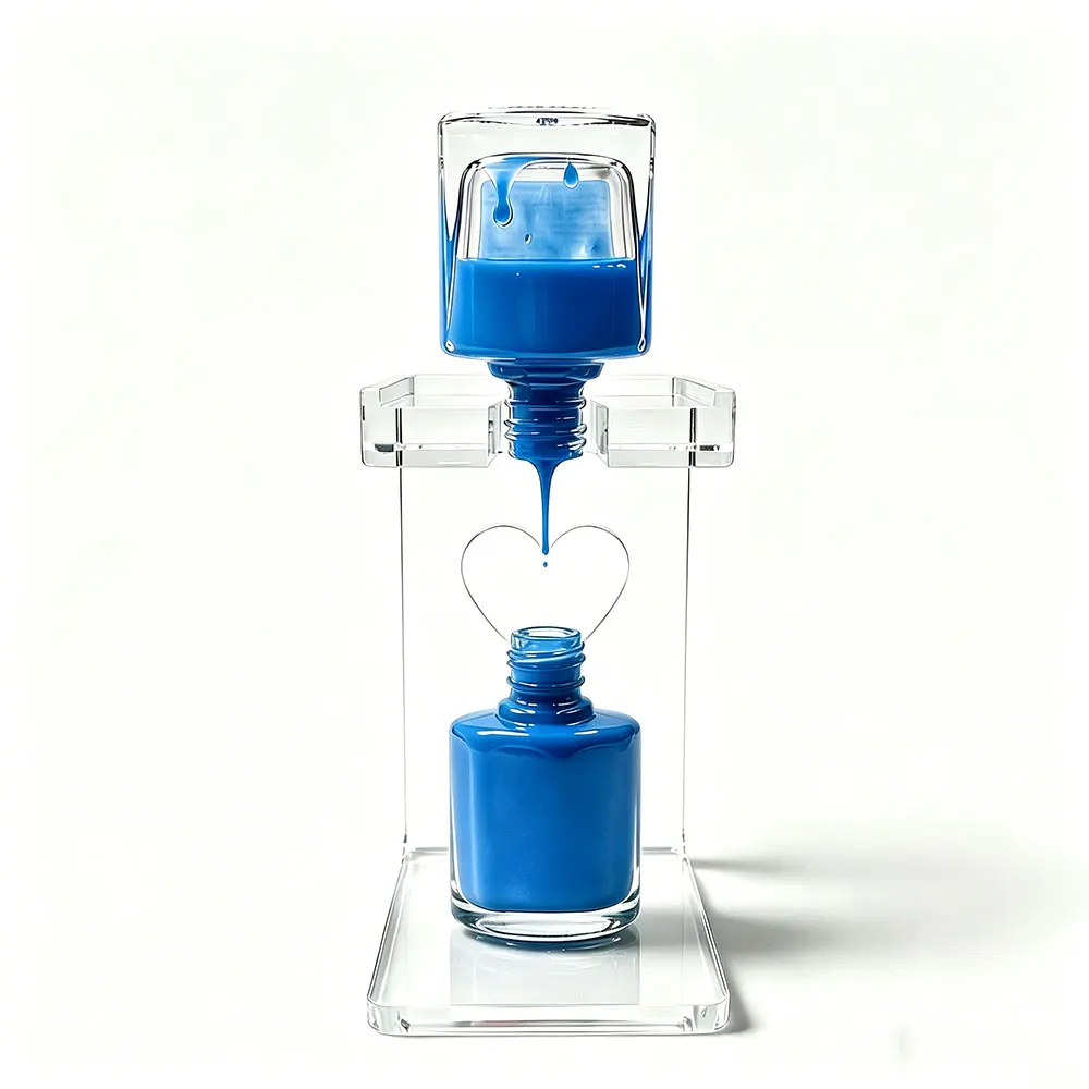 8cm high Clear Acrylic Nail Polish Inversion Rack 8cm Leak-proof Nail Polish Bottle Holder Manicure Tools for nail Salon use S#