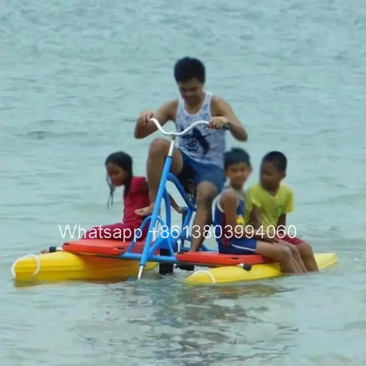 Esportes do mar hélice água bicicletas, PE inflável pedal barcos, resistência, bicicleta em água salgada