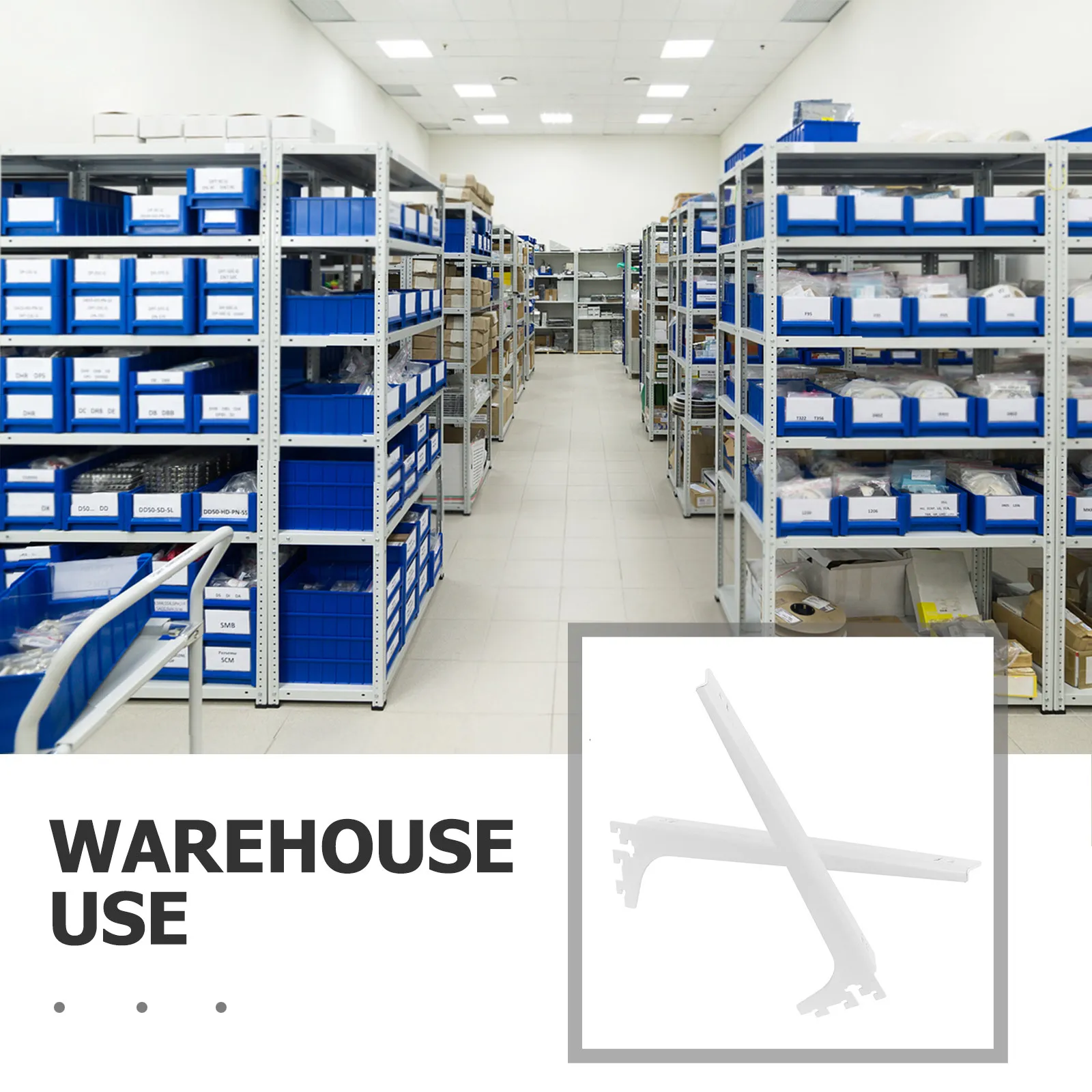 2 pcs Support Bracket Shelf Brackets Heavy Duty Wall Halloween Christmas New Year Closet Rod Bracket Closet Rod Brackets White
