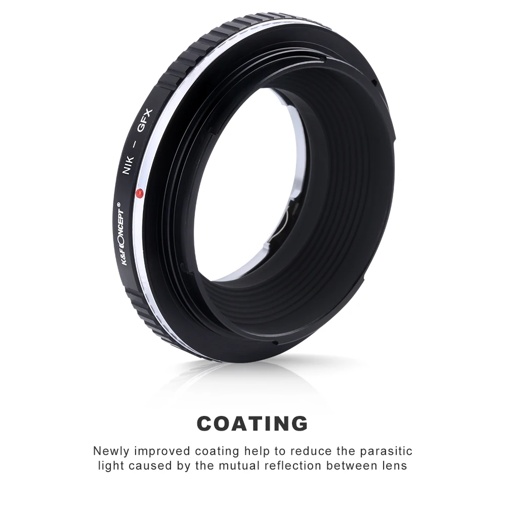 K&F Concept Lens Adapter Nikon F AI AIS D to Fuji GFX Medium Format For Fuji GFX 50R 50S 50SII 100 100S Camera