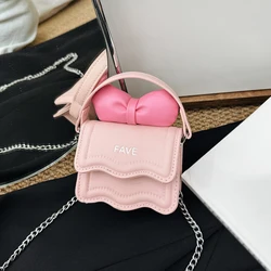 Spring/Summer New Mini Children Single Shoulder Bow Chain Children Outing Photo Crossbody Bag Baby Photography Pose Accessories