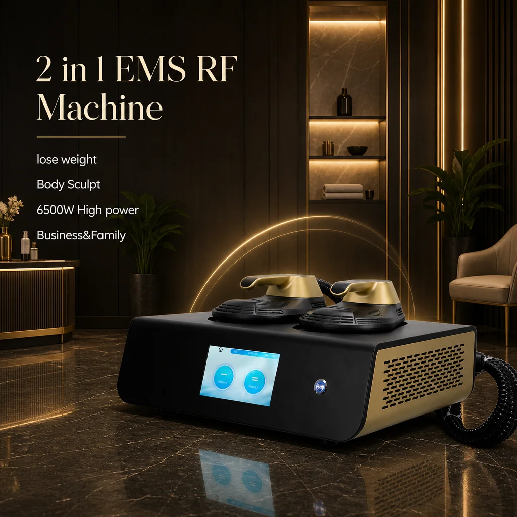 2 in1 EMS body Shapeing Muscle Stimulator Fat Reduce Machine Muscle Build Body Massage EMS RF Machine Emsone NEO