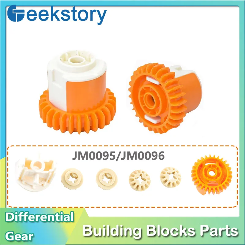 1 peça/2 peças/4 peças novos blocos de engrenagens diferenciais de 28 dentes jm0095 jm0096 montado moc tijolos de modificação técnica peças diy