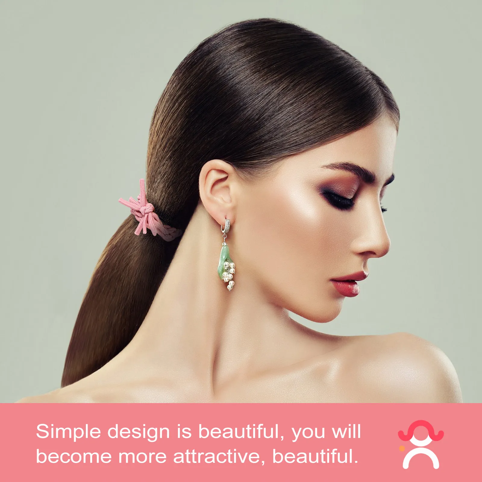 24Pcs Hair Ties Pearl Stretch Bead Ponytail Holder Simple Design Hair Scrunchies for Work Party Wear