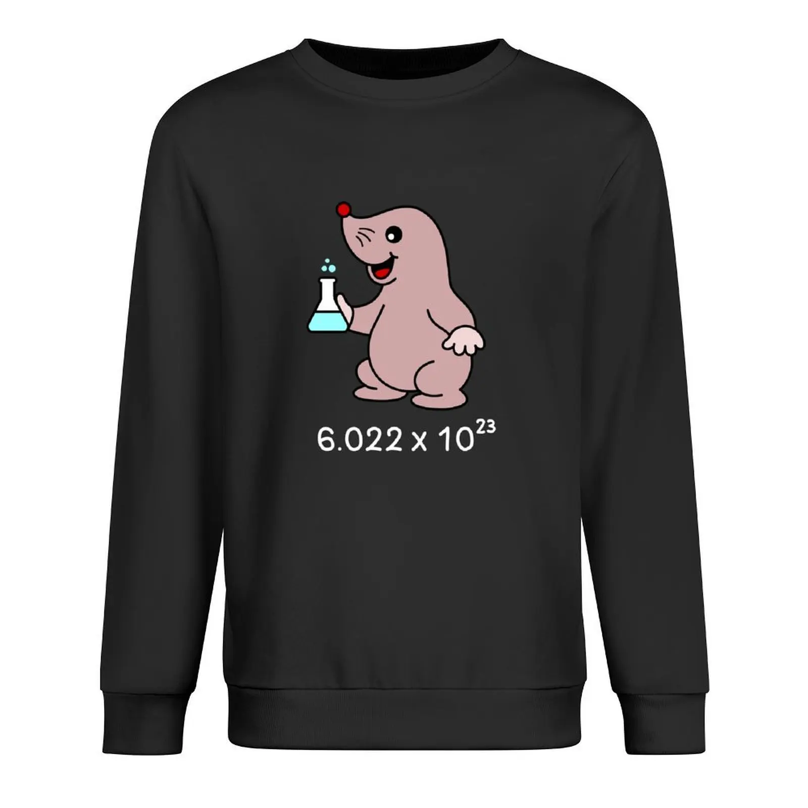 

Cute Mole Chemist. Avogadro's Number Pun. Pullover men clothing anime clothes men clothes tracksuit sweatshirt men
