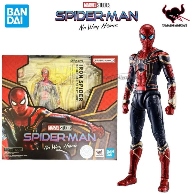 الأصلي في المخزون بانداي S.H.Figuarts الرجل العنكبوت: لا طريقة المنزل الحديد العنكبوت أنيمي شخصية لعبة نموذج الحلي جمع الهدايا #1
