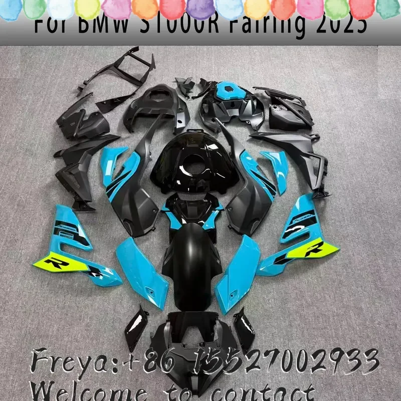 New Motorcycle Fairing Kit For S1000R 2025-2026 Complete Fairing Set, Body Shell & Plastic Components Blue DIY Paint