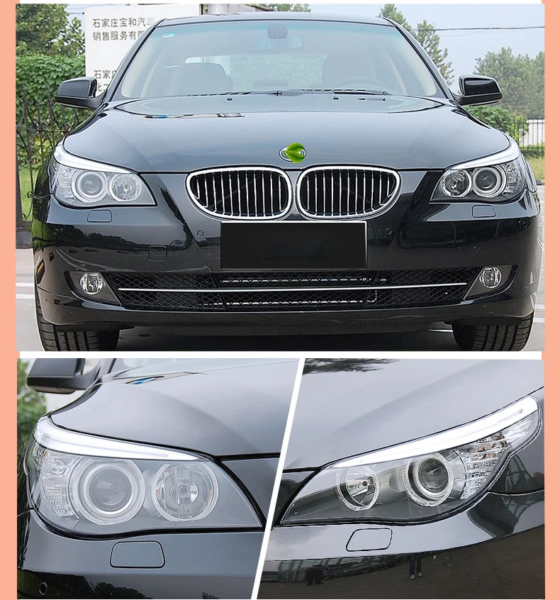 1pcs car bumper headlamp for BMW 5series headlight 520 525i 528i 530 2008~2010y car accessories for BMW 5series fog light