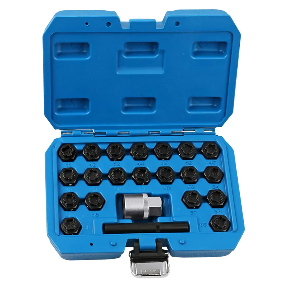 

22PCS Wheel Lock Lug Nut Key Tool Socket Remover Set Kit Anti-Theft Lock Lug Nuts Screw Socket Tool for BMW Special Tire Sleeve