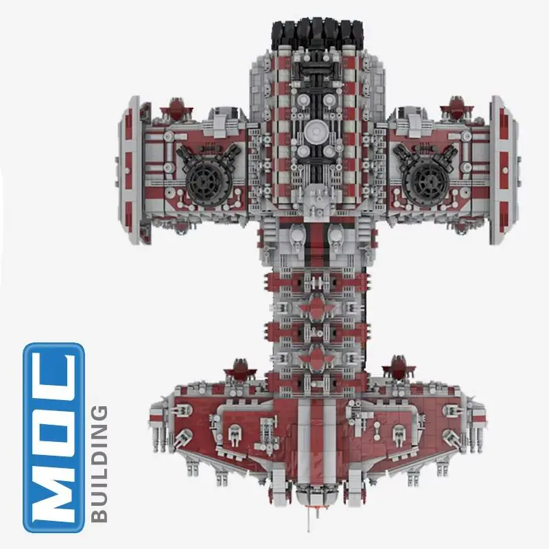 

UCS MOC Building Block Battlecruiser Starfighter Spaceship Model Collection DIY Technology Bricks Display Toy Birthday Gifts