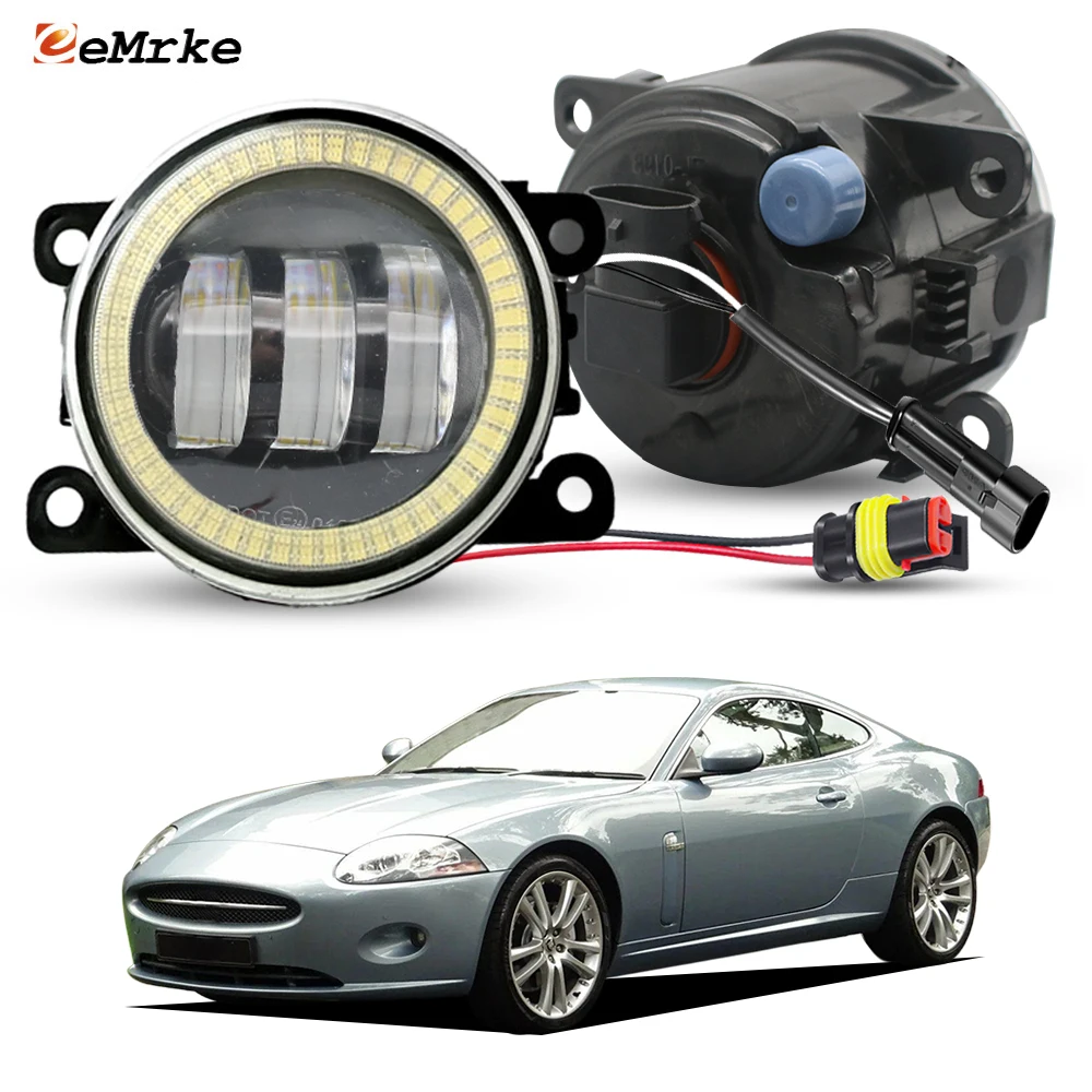 

Передние противотуманные фары в стиле OEM для Jaguar XK II 2006-2009 с функцией дневных ходовых огней (Angel Eye), 15 Вт или 40 Вт