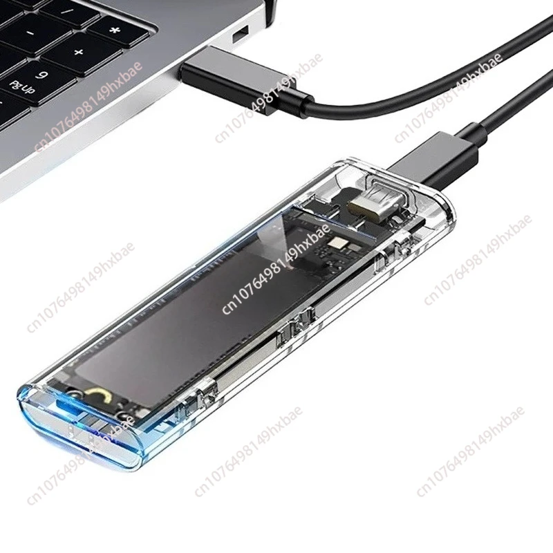m2 hard drive enclosure USB3.1 transparent hard drive enclosure NVMENGFF dual protocol take mobile hard drive m2 universal ssd